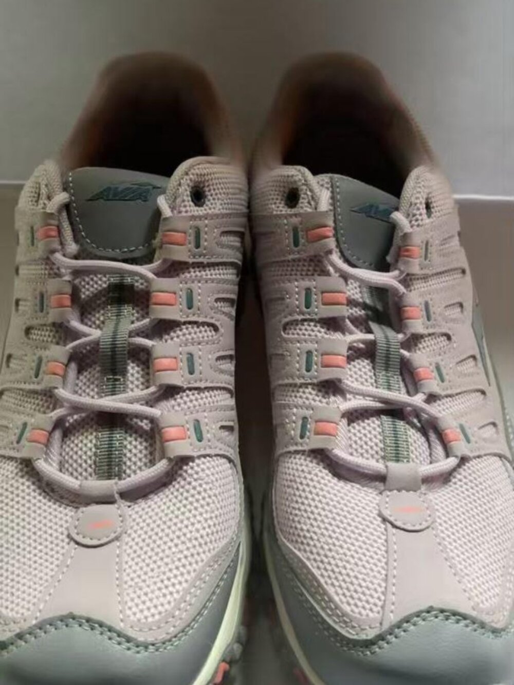 Avia Chunky Mesh Athletic Running Sneakers Pink Gray Dad Shoes 12W